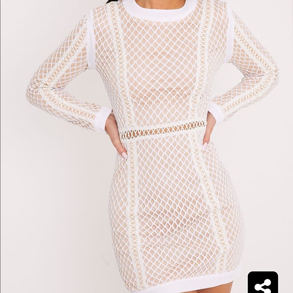 Fishnet bodycon dress